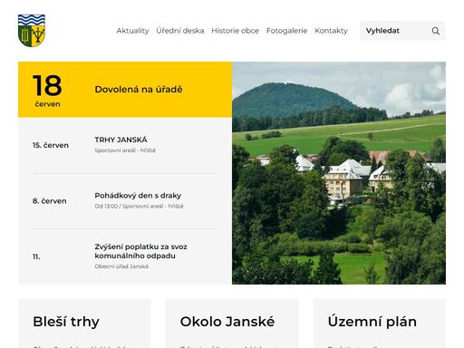vítáme vás na oficiálních stránkách obce janská. jsme malá obec, která se nachází na trojmezí národních  parků - české středohoří, labské pískovce a lužické hory. naše obec má okolo 200 obyvatel trvale žijících a pár chalupářů.