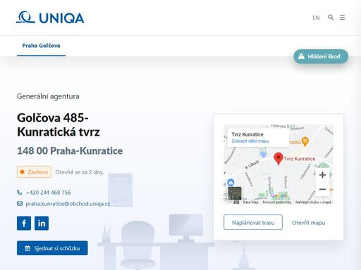 uniqa.cz/detaily-pobocek/praha-golcova