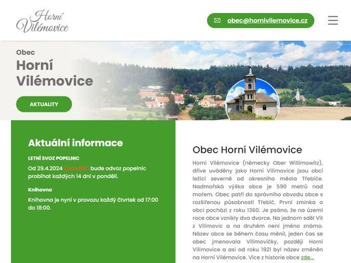 www.hornivilemovice.cz