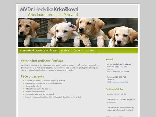 www.veterinapetrvald.cz