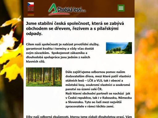 jsme stabilní česká společnost, která se zabývá obchodem se dřevem, řezivem a s pilařskými odpady