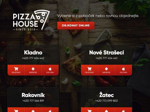 pizza house zajišťuje rozvoz pizzy. rozvoz jídla si můžete objednat dvěma způsoby, jednoduše online a nebo po telefonu.