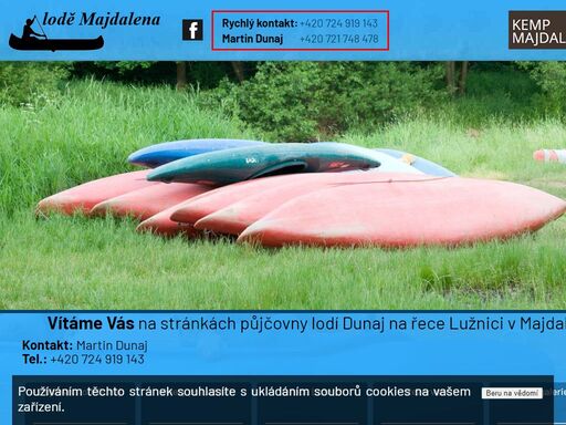 www.pujcovnalodidunaj.cz