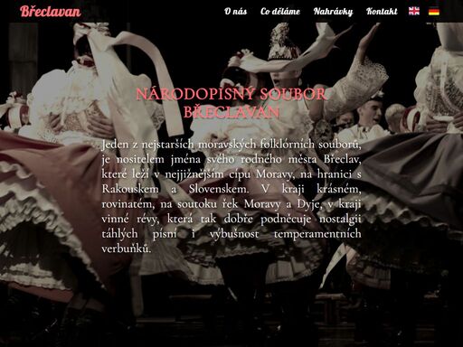 národopisný soubor břeclavan - webová prezentace folklorního souboru z jihu moravy