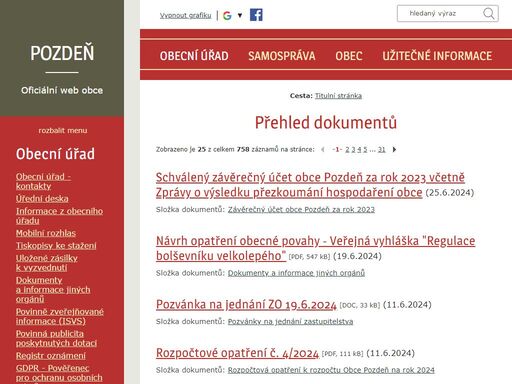 www.obecpozden.cz