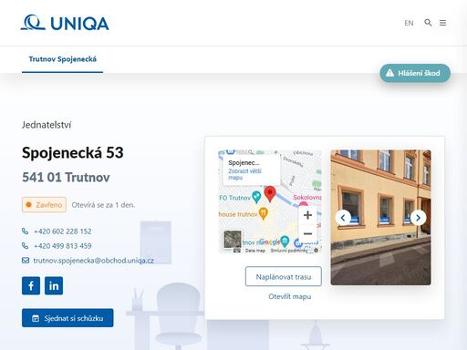 uniqa.cz/detaily-pobocek/trutnov-spojenecka