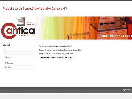 cantica - prodej a servis kancelářské techniky