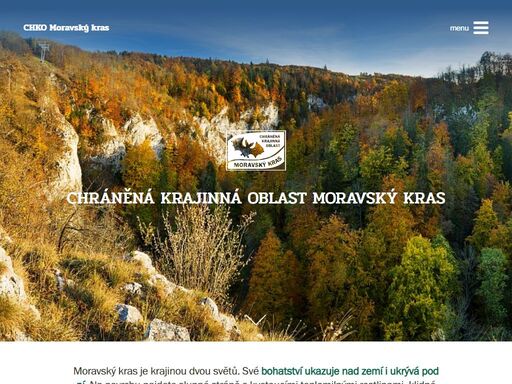 oficiální webové stránky chráněné krajinné oblasti moravský kras. chko moravský kras vznikla v roce 1956.