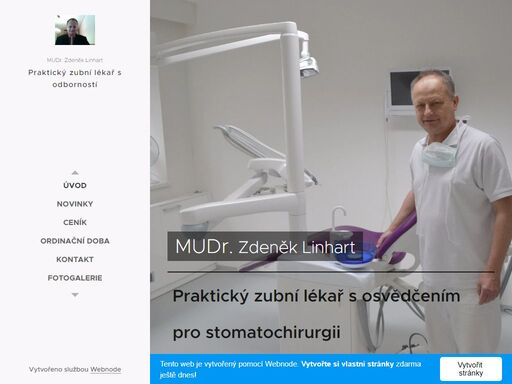 mudr. zdeněk linhart - praktický zubní lékař s osvědčením pro stomatochirurgii