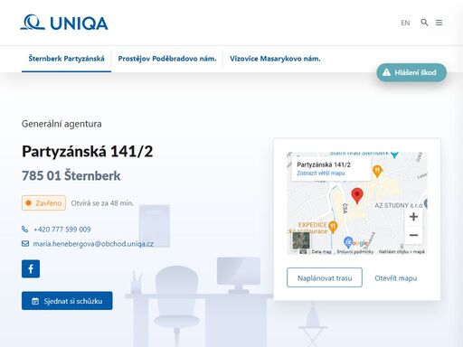 uniqa.cz/detaily-pobocek/sternberk-partyzanska