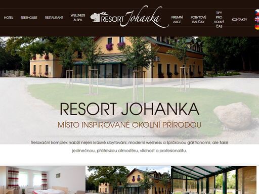 oficiální web resort johanka v jižních čechách. moderní a stylové ubytování doplněné o wellness, nacházející se přímo v hotelu.