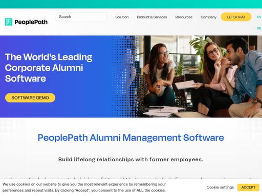 peoplepath is the global leading provider for corporate alumni management software, helping you engage your talent for life.
