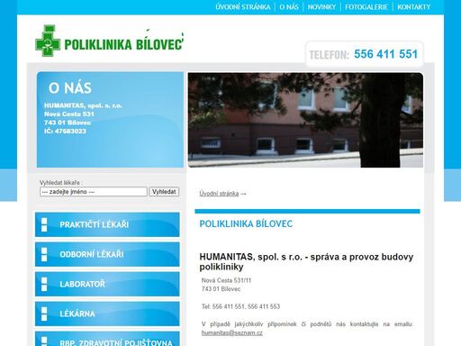www.poliklinikabilovec.cz