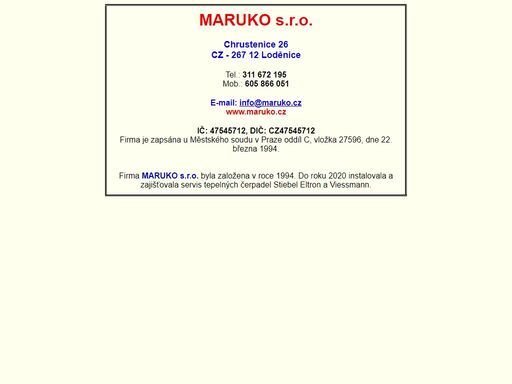 www.maruko.cz