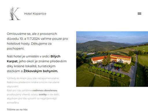 hotel kopanice | stylové komfortní ubytování s výhledem na krajinu bílých karpat