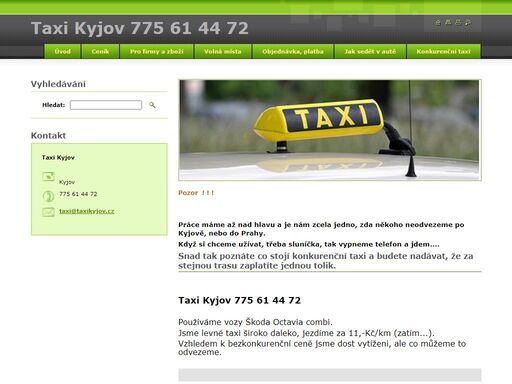 www.taxikyjov.cz