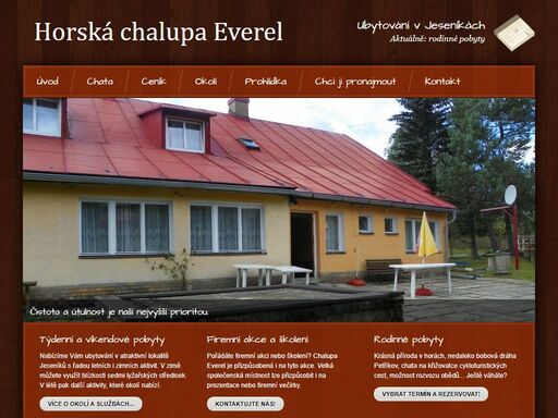 www.chalupaeverel.cz