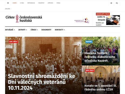 třetí největší křesťanská církev v české republice, oficiální stránky ústřední rady v praze