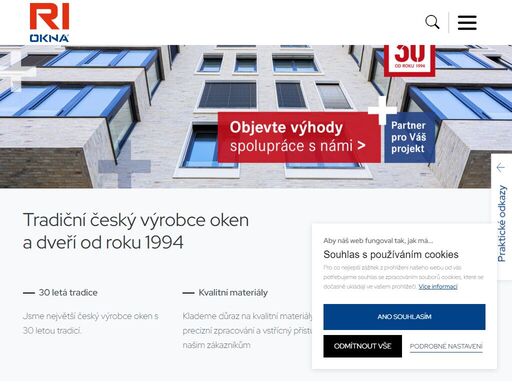 jsme největší český výrobce oken s bezmála 30letou tradicí. klademe důraz na kvalitní materiály, precizní zpracování a vstřícný přístup k našim zákazníkům.