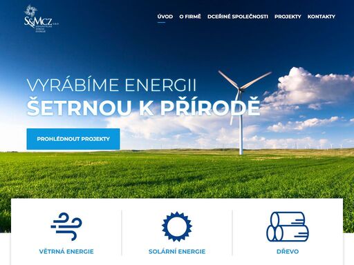 společnost s&m cz vznikla v březnu roku 2003 za účelem výstavby a provozu obnovitelných zdrojů energie. do roku 2010 se nám podařilo vystavět několik větrných parků a fotovoltaických elektráren a společnost s&m cz se stala jedním z nejproduktivnějších a nejúspěšnějších výrobců energie z obnovitelných zdrojů v české republice.