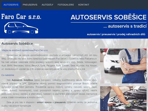 autoservis soběšice nabízí kompletní nabídku servisních služeb pro automobily různých typů a značek.