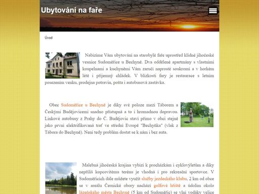www.ubytovaninafare.cz