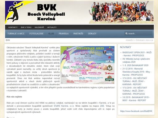 beach volleyball karviná - stránky sportovního a společenského klubu bvk