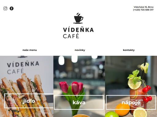 naše kavárna vídeňka café nabízí útulné prostředí, kde si můžete vychutnat lahodný šálek kávy, ovocné limonády, čerstvé zákusky nebo panini či saláty. ráno vám připravíme výbornou snídani.