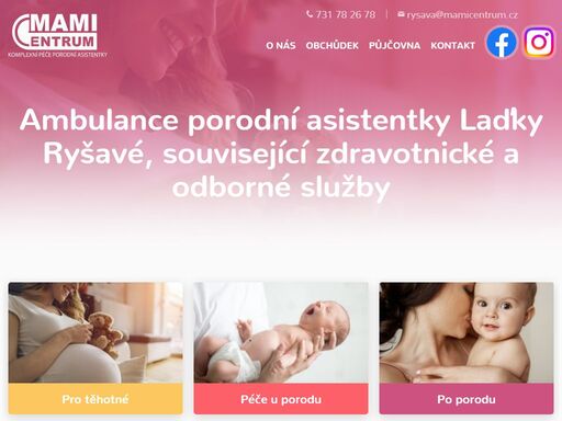 nabízíme komplexní péči porodní asistentky: kurzy předporodní přípravy, předporodní kurz pro ženy, které již rodily, poskytujeme rady s kojením, cvičení po porodu, cvičení pro těhotné, masáže miminek, nošení dětí v šátku, cvičení s miminkem