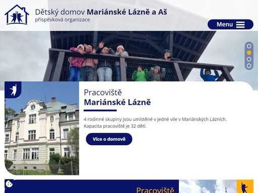 dětský domov mariánské lázně a aš je příspěvková organizace karlovarského kraje, která zajišťuje výkon ústavní výchovy.