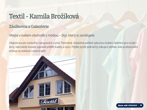 zásilkovna a galanterie
vítejte v našem obchodě s módou – styl, který si zamilujete
objevte kouzlo osobního nakupování v srdci třemošné. nabízíme pečlivě vybranou kolekci oblečení pro muže i ženy, kde každý kousek vyprávěí příběh kvality a stylu. přijďte prožít jedinečný nákupní zážitek, kde profe