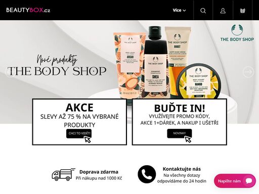 obchod s kosmetickými produkty beauty box