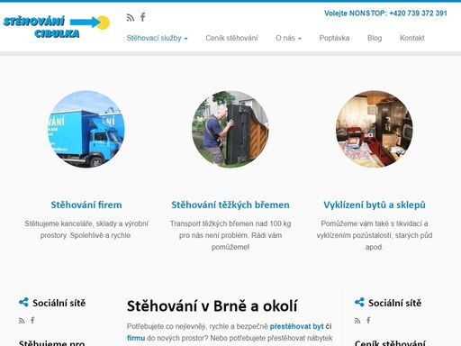 levné stěhování v brně a po celé čr. stěhování těžkých břemen, vyklízení bytů, sklepů a autodoprava. volejte nonstop +420 739 372 391.