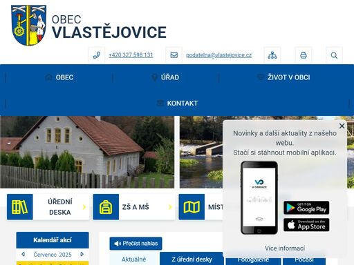 obec vlastějovice