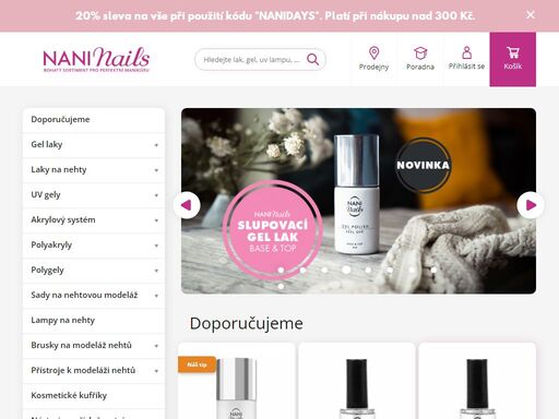 naninails.cz - hledáte gel laky, uv gely, uv lampy na nehty, brusky nebo jinou nehtovou kosmetiku? upravte si nehty s námi a navštivte náš blog!