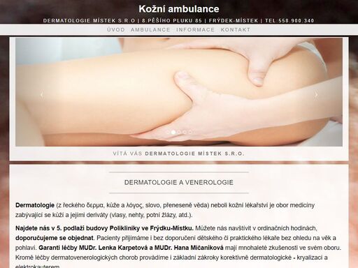 zdravotní služby, kožní a venerologická ambulance