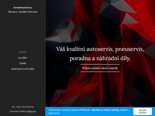 servis pneu auto lakovani klimatizace diagnostika úvodní informace