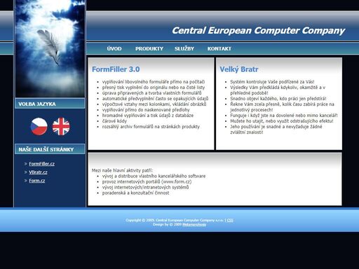 oficiální webová prezentace společnosti central european computer company s.r.o.