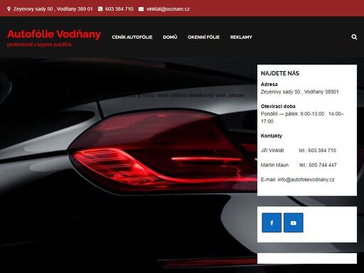 www.autofolievodnany.cz