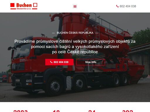 naše firma buchen ekoservis s.r.o. nabízí průmyslové čištění objektů, servis a údržbu chemických zařízení. nejvíce jsou naše služby využívány v chemických závodech, rafinériích a elektrárnách. lom u m