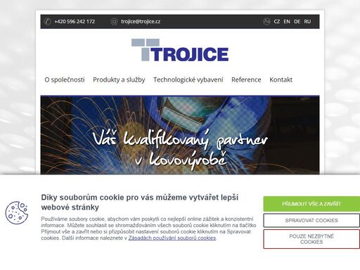 cnc zpracování plechu, zakázková kovovýroba, kovoobrábění, trojice spol. s r.o.