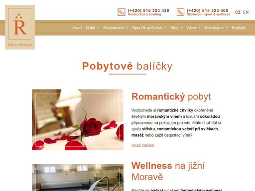 užijte si jižní moravu tak trochu jinak. v rodinném hotelu ryšavý ve vémyslicích se připravte se na všechny služby pod jednou střechou.