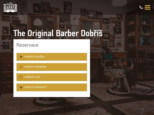the original barber dobříš, pánské holičství a kadeřnictví