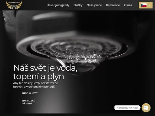 náš svět je voda, topení a plyn. v instalsphere s.r.o. se rekonstrukcemi, havarijními výjezdy, montážemi, údržbami a dalším.