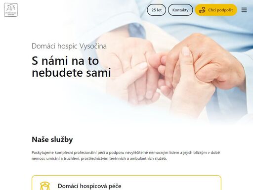 domácí hospic vysočina pomáhá umírajícím, aby dožili doma mezi svými blízkými, s co nejmenším utrpením a s pocitem přijetí a smíření.