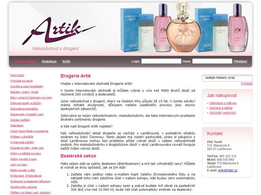 drogerie,lanškroun,úklid,hygiena,sprchové šampóny,barvy na vlasy drogerie artik lanškroun. velkoobchod i maloobchod.