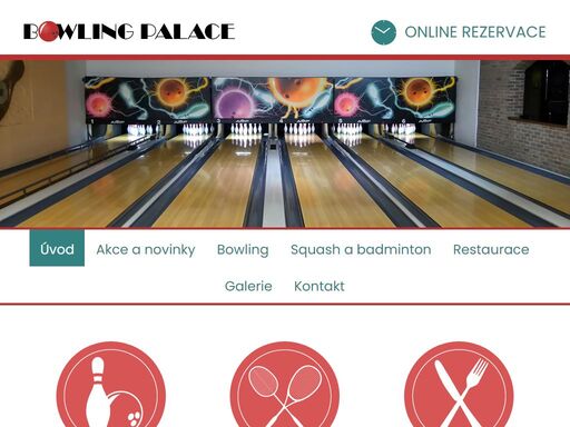 naše sportovní centrum nabízí 6 bowlingových drah, 2 squashové kurty, 1 badmintonové hřiště, bar a restauraci s pestrou nabídkou pizzy, samostatný salonek pro 50 osob.