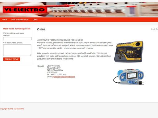 vl-elektro.cz, elektro, revize, revize elektro, revize studenka, elektro studenka