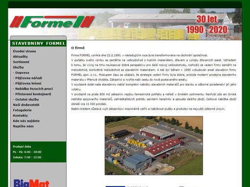 stavebniny formel