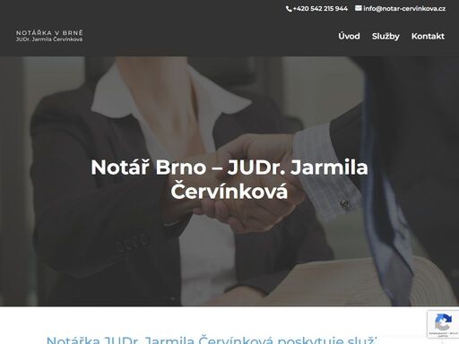 notářka judr. jarmila červínková z brna poskytuje notářské služby (převody , notářské úschovy, notářský zápis). neváhejte a v případě potřeby nás kontaktujte.